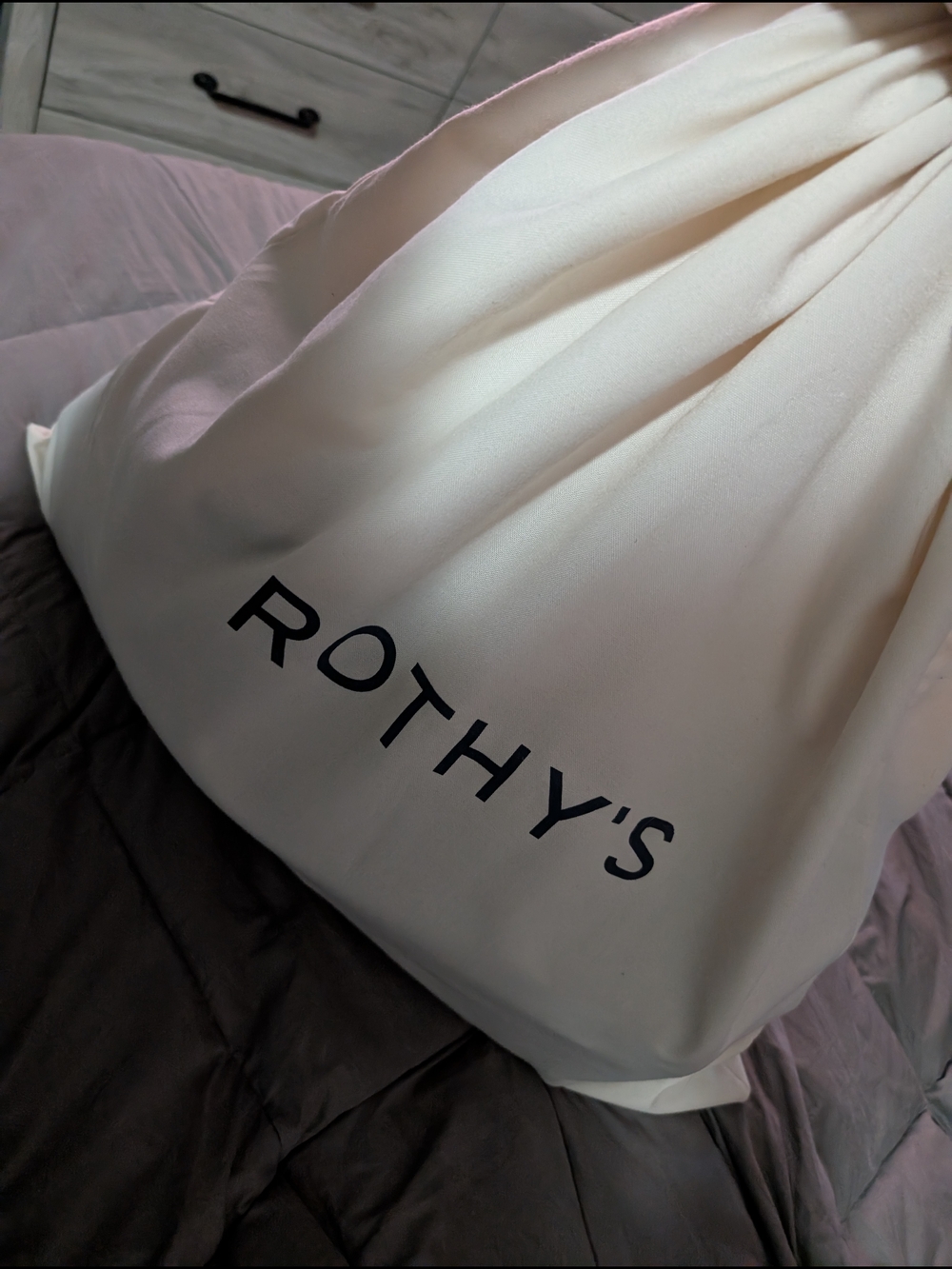 Rothy's Black Chevron Weekender Bag - Picture 5 of 5